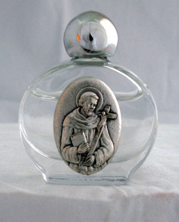 Saint Francis Holy Water Bottle 1.75X 2.25-inch
