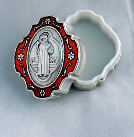 Saint Benedict Box Red 1.75X2-inch