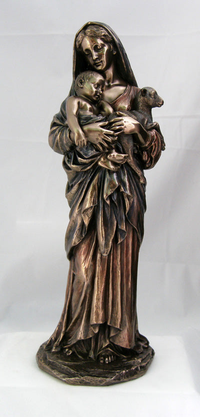 L'Innocence By Bouguereau Cold-Cast Bronze Lightly Hand-Painted 11.75-inch