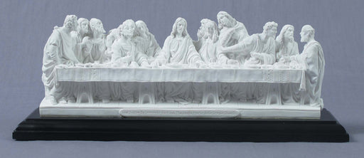 Last Supper White On A Black Base 9.25X2X3.5-inch