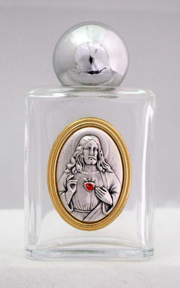 Sacred Heart Of Jesus Holy Water Bottle Square 