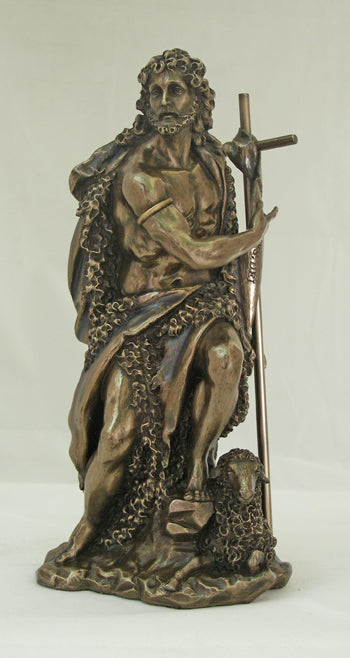 Saint John The Baptist Cold-Cast Bronze 9.5-inch