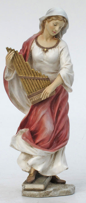 Saint Cecilia Hand-Painted Color 8.5-inch