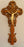 Ornate Crucifix Wood-Toned Alabaster 18-inch