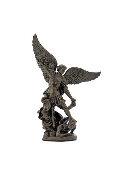 Saint Michael Hand-Painted Cold-Cast Bronze 4-inch
