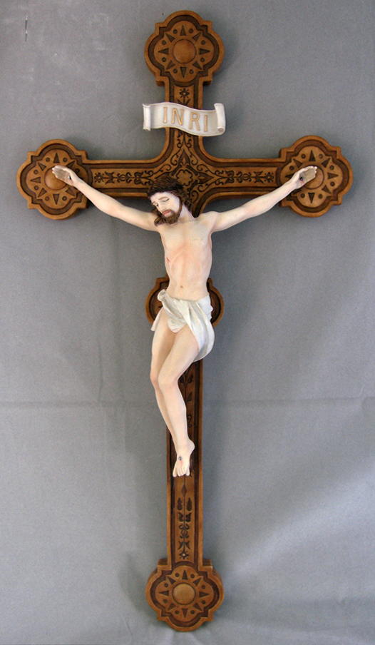 Crucifix Hand-Painted 20-inch