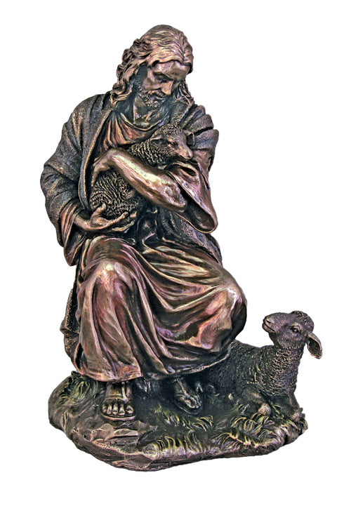 Christ With The Lost Sheep 9-inch