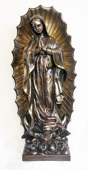 Our Lady Of Guadalupe Cold Cast Bronze Indoor 43-inch