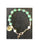 Jade Bracelet With Cross Silver Plated 7-inch