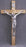 Crucifix With Gold Plated Cross And Silver Plated Corpus 7-inch