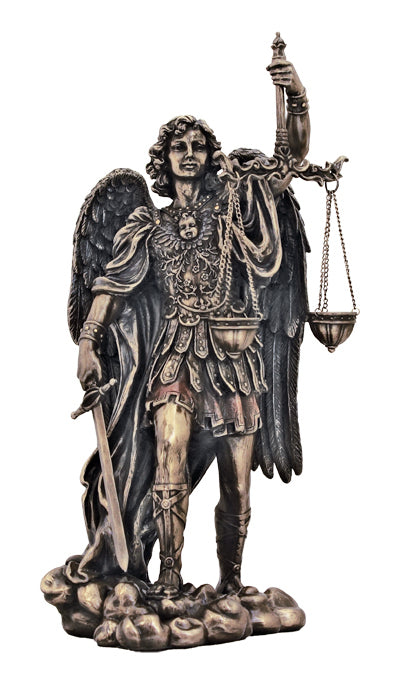 Saint Michael-Scales/Justice Cold Cast Bronze 11-inch