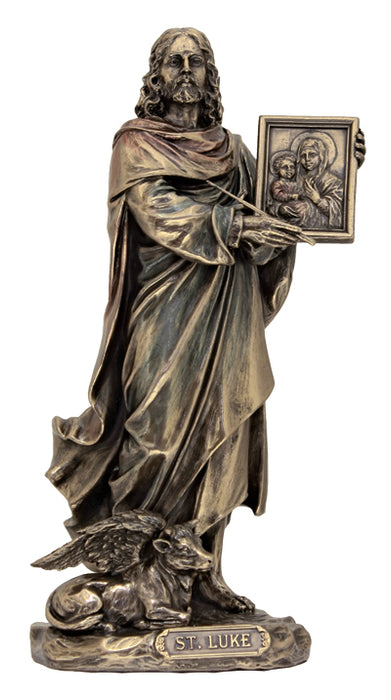 Saint Lukelightly Hand-Painted Cold Cast Bronze 8-inch