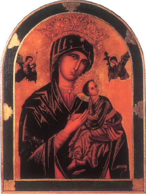 Our Lady Of Perpetual Help Florentine Plaque 23X31-inch