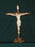 Standing Crucifix Hand-Painted Alabaster 15.5-inch