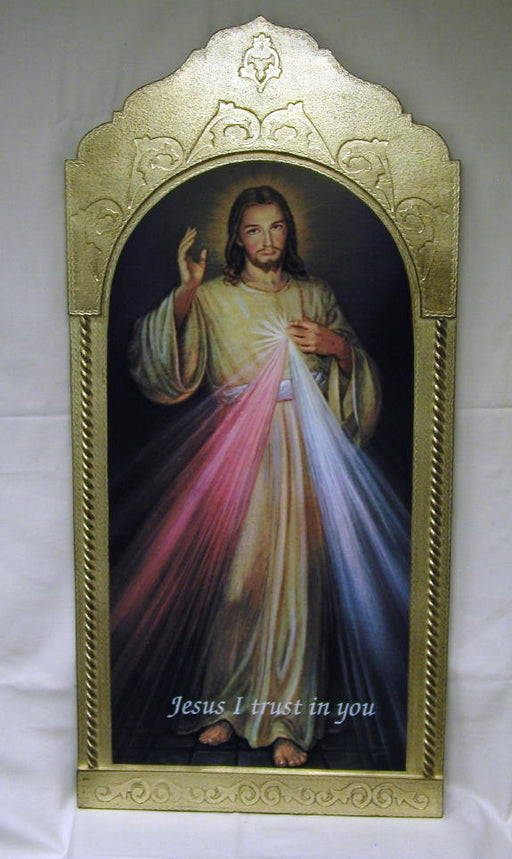 Divine Mercy Florentine Plaque