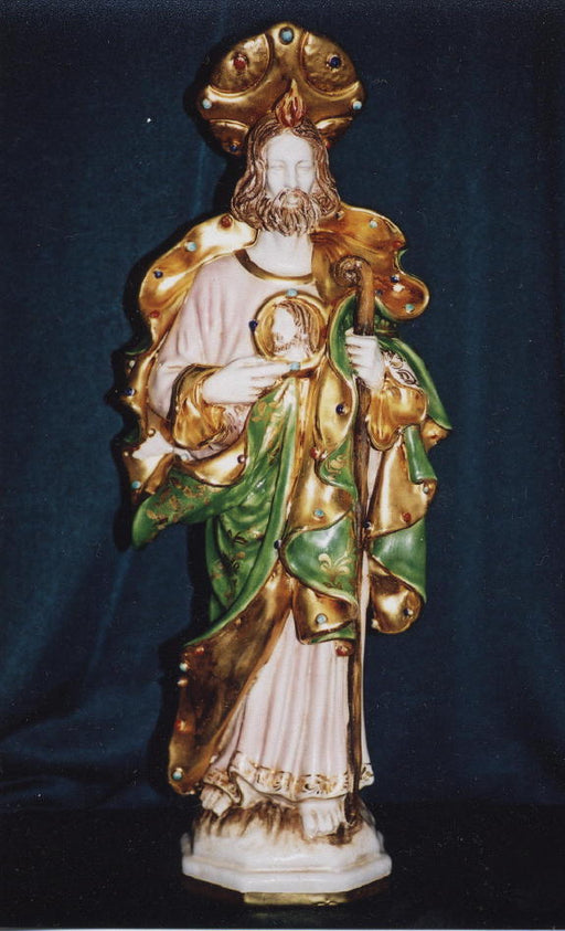 Saint Jude Hand-Painted Ceramic 20-inch