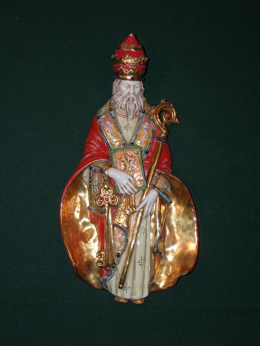 Saint Peter Hand-Painted Ceramic 16.5-inch