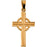 14K Yellow Gold Fancy Cross Pendant