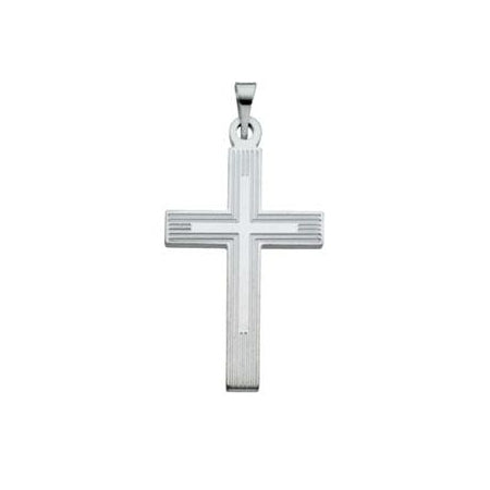 Heavy silver cross on sale pendant