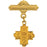 14K Gold 4-Way Cross Baptismal Pin