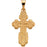 14K Yellow Gold Die Struck Orthodox Cross