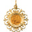 14K Yellow Gold Round Our Ldy Of Lourdes Pendant