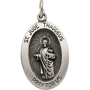14K Gold Saint Jude Thaddeus Pendant