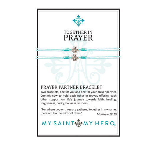 Prayer Partner Bracelets Mint Ã"“ Silver Metal