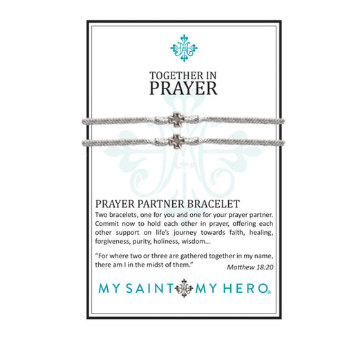 Prayer Partner Bracelets Metallic SilverÃ"“ Silver Metal