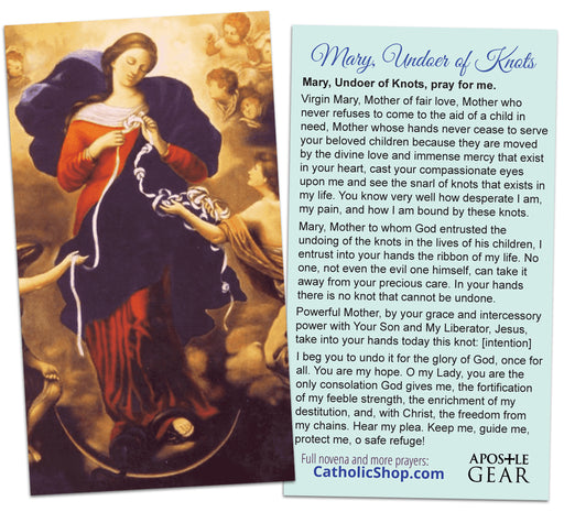 Mary, Untier of Knots Holy Card - 25 Pack
