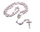 Medjugorje Stone Rosary - White Cord